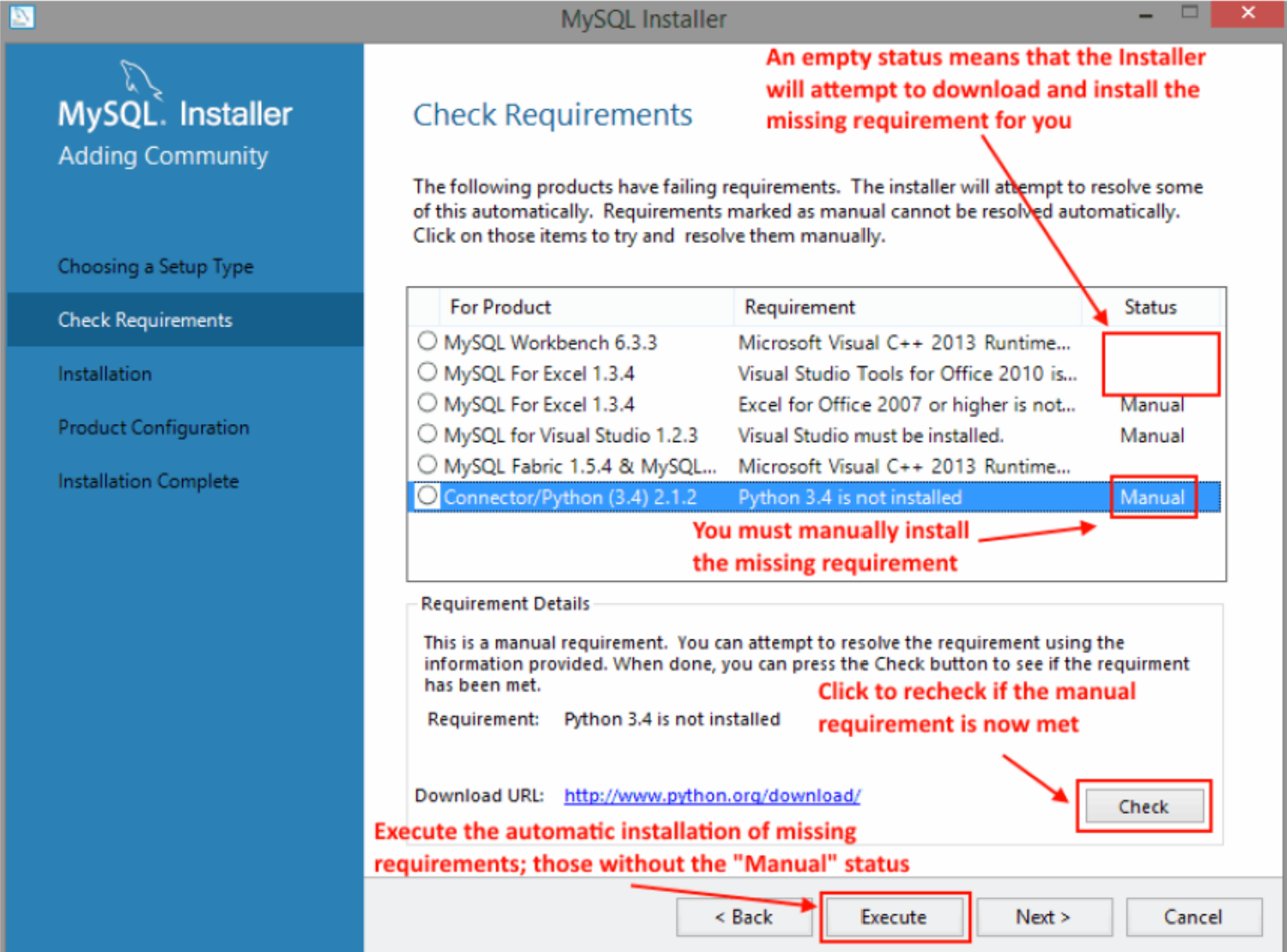 MySQL Installer - 설치 진행